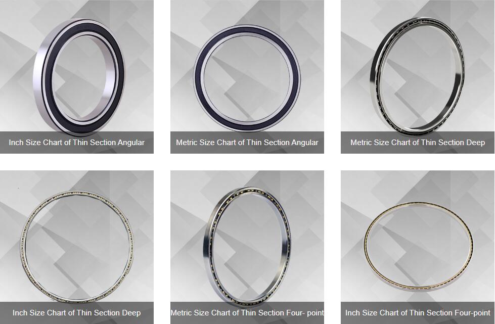 Thin section ball bearings